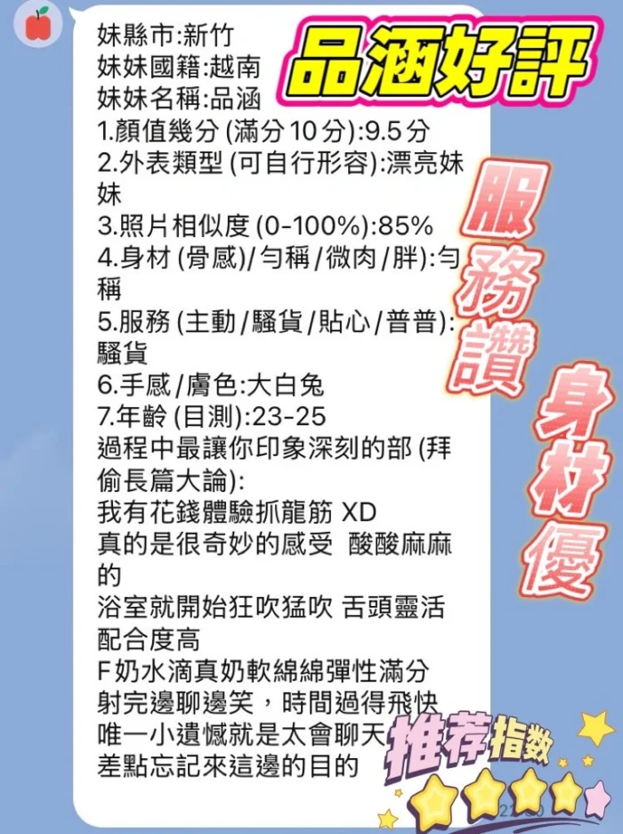 新竹定點茶-品涵/165/45/21/F