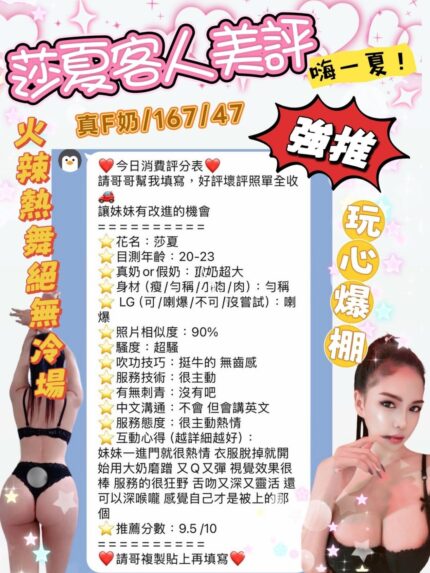 台南定點茶-莎夏/167/47/?/F